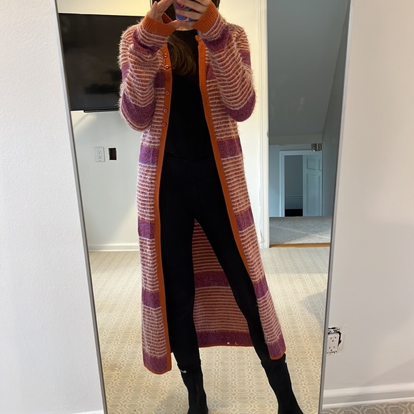 NWT - MARC JACOBS Striped Cardigan Coat - Picture 7 of 7